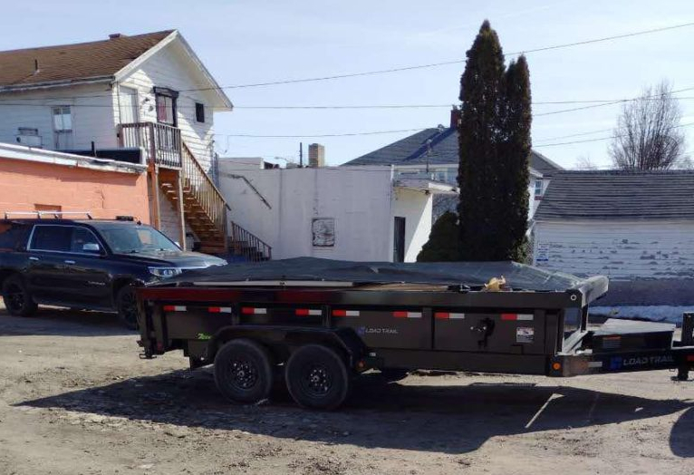 Big Dogg truck and dump trailer ready for a cleanup